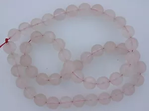 8mm Round NATURAL Rose Quartz Gemstone Gem Stone Beads 15 Inch Strand rqb12 - Picture 1 of 1