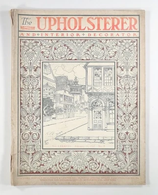 1932 Feb UPHOLSTERER INTERIOR DECORATOR furniture ANTIQUES home design NEW YORK - Image 1 of 4