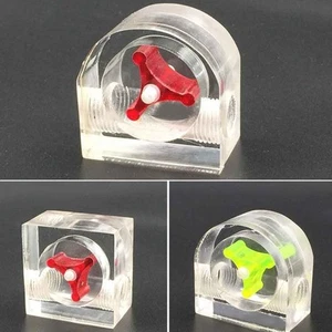 Acrylic Flow Meter PC flow meter Office Measuring Tools 2 Way G1/4 Thread - Afbeelding 1 van 16