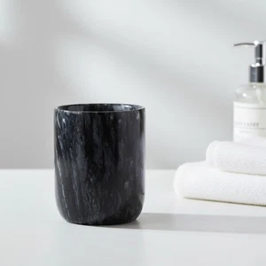 Marble Toothbrush Holder Cup Bathroom Organizer Pen Makeup Razor Home Hotel - Picture 1 of 8