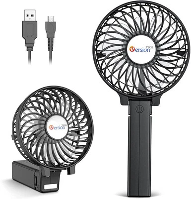 VersionTECH. Portable Handheld Fan, 4.5"x 2.8"x 4.1", Black  - Image 1 of 4