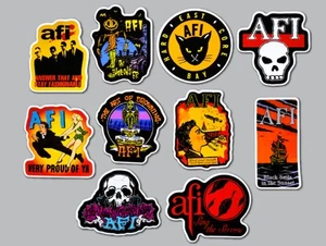 AFI Vinyl Sticker Lot (10 Stickers) hardcore punk goth misfits a fire inside - Picture 1 of 1