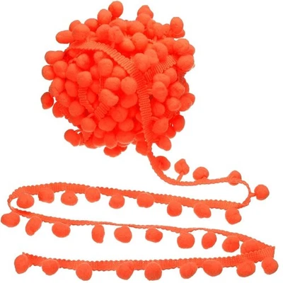 10 yardas 1 pulgada Pom Ribete Bola Flecos Cinta Accesorios de costura Encaje Hágalo usted mismo Artesanía Foto 1 de 4