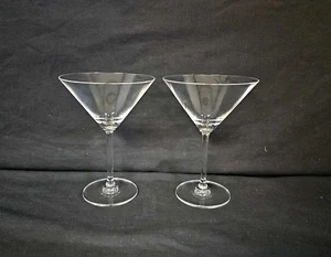 Paar Marquis by Waterford Kristall Martini Gläser, schlicht klar ohne Muster - Bild 1 von 6
