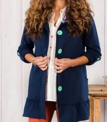 Chaqueta de felpa francesa MATILDA JANE para mujer talla S Boho Cottagecore Teacher Western Foto 1 de 4