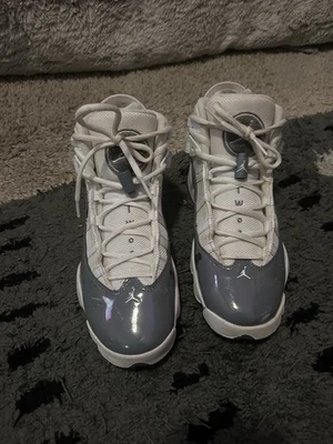Nike Air Jordan 6 Rings in the "White Cool Grey" SIZE 7y - Image 1 of 4
