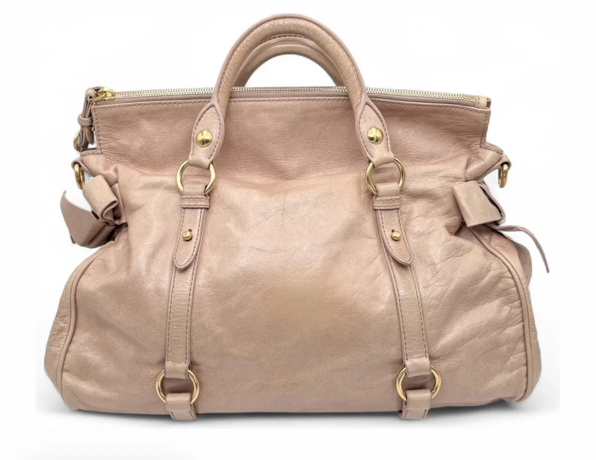 Miu Miu Bow Leather Exterior Bags & Handbags for Women for sale | eBay