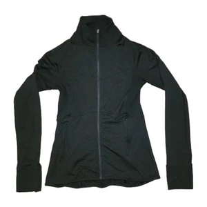 Champions Women Athletic Black Full Zip Mock Neck Jacket Size XS - Picture 1 of 8