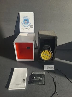 Authentic NIXON Watch 51-30 Chrono All Black/Yellow A083-3132-00 Analog watch  - Image 1 of 4