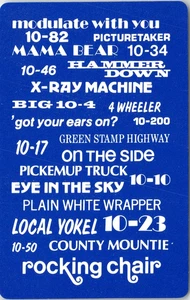 Joker - CB-Funkgerät - Einzeltausch Spielkarte - 10 Codes 10 Signale - Trucker Begriffe - Bild 1 von 2