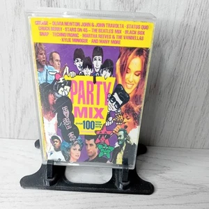 PARTY MIX 100 HITS CASSETTE TAPE ALBUM- RARE RETRO MUSIC - VARIOUS ARTISTS - Picture 1 of 3