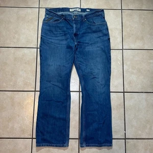 Ariat M4 Legacy Relaxed Boot Cut Denim Blue Jeans Mens Size 38x32 Medium Wash - Picture 1 of 9