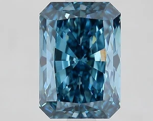 Radiant 2.01ct Fancy Vivid Blue VVS2 CVD IGI Loose Lab Grown Diamond - Picture 1 of 3