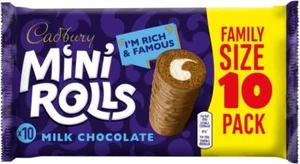 Cadbury 10 Mini Rolls Variety Pack Chocolate & Raspberry - Multipack - Bild 1 von 5