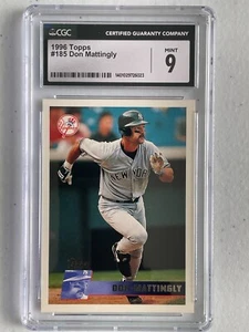 MINT CONDITION DON MATTINGLY!! CGC 9!! 1996 Topps Card #185 New York Yankees - Picture 1 of 2