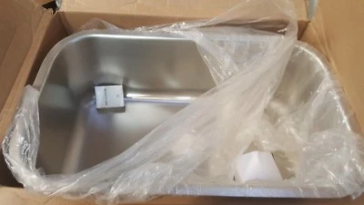 KZGKUS3018 Undermount Single Bowl Kitchen Sink Combo 30 x 8 SLIGHT BENT PUO - Image 1 of 4