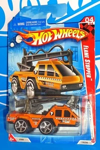 Hot Wheels 2010 Race World Movie Stunts #174 Flame Stopper Orange w/ 5SPs - Picture 1 of 2