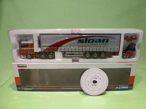 CORGI TOYS MAN TGA CURTAINSIDE - SLOAN TRANSPORT - 1:50 - EXCELLENT IN BOX - Foto 1 di 11