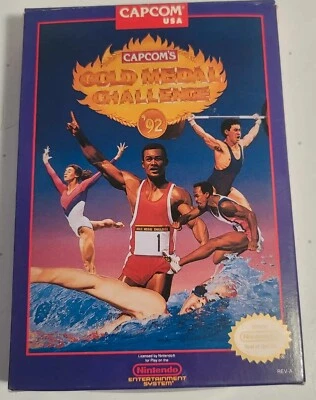 Capcom's Gold Medal Challenge '92 (NES, 1992)CIB, Untested - Image 1 of 4