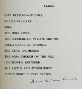 Cape Breton By the Sea Poetry Signed Helen C. MacDonald Early Canadian Writer E1 - Picture 1 of 6