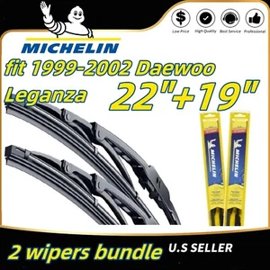 Wipers 2 Pack Premium Wiper Blades fit 1999-2002 Daewoo Leganza - 19220/190 - Picture 1 of 11