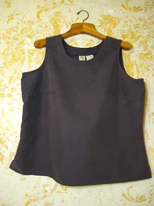 VTG Islander Tank Top NWT From Kmart Womens Silky Sz L Brown Office Professional - Picture 1 of 12