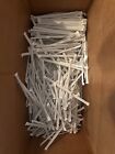 500 count 8-3/4" Clear Plastic Straws w Paper Wrapped Drinking Straws FREE SHIP