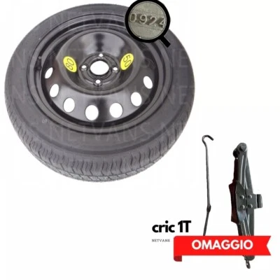 Ruotino di Scorta 16" per Suzuki Ignis, Swift (4 fori) con Cric 1t in omaggio - Imagen 1 de 2