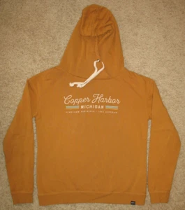 Copper Harbor Michigan Hooded Sweatshirt Hoodie Adult Medium Keweenaw Superior - Picture 1 of 3