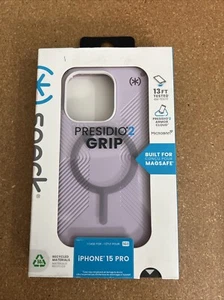 Speck Presidio2 Grip Case with MagSafe for Apple iPhone 15 PRO Soft Lilac NEW! - Picture 1 of 2