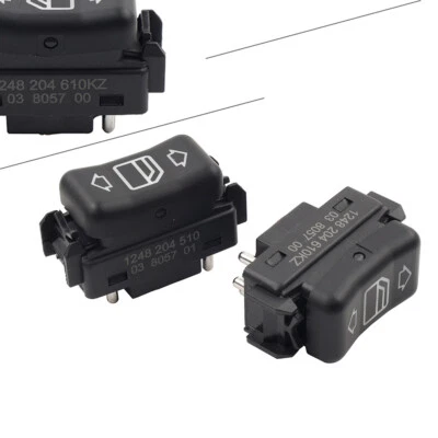 2Pcs Master Console Power Window Switch For Mercedes Benz 1248204510 1248204610 Foto 1 de 4