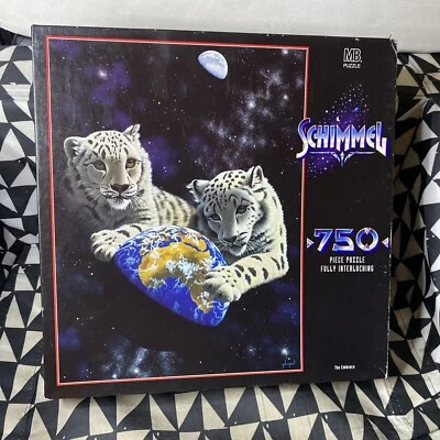 Rompecabezas Schimmel Embrace 1996 vintage 750 piezas sellado leopardo de las nieves nuevo de colección Foto 1 de 4