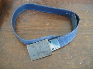 Vintage NRA Belt Buckle With A Jeans Belt! - Picture 1 of 5
