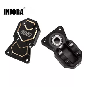 INJORA Brass Diff Cover Black Coating Finish for AX24 SCX24 Front Rear Axle - Picture 1 of 8