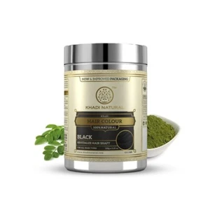 Khadi Natural Hair Ayurvedic Black Henna Herbal Hair Colour All Hair Types 150gm - Picture 1 of 5