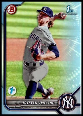 2022 Bowman Draft 1st Edition Trystan Vrieling #BD-43 Sky Blue Foil - Image 1 of 2