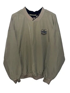Vintage Y2K 2000 Superbowl XXXIV Rams vs Titans V-Neck Windbreaker Jacket - Picture 1 of 4