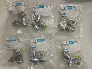 Kommerziell elektrisch 3/4" Metallisch Schlauch Set Schraubenverbinder, (6) - 3er-Pack - Bild 1 von 3