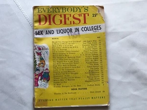 1954 March Issue “ Everybody’s Digest “ Vintage Forerunner Of Readers Digest  - Picture 1 of 5