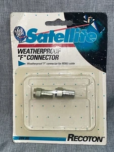 2er-Pack Mini Schüssel Satellit wetterfest ""F"" Stecker für RG6U Kabel DSV 203 - Bild 1 von 7