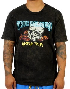 SIZE 2XL - True Religion Men's True Skull World Tour Tee T-Shirt Black New - Picture 1 of 2