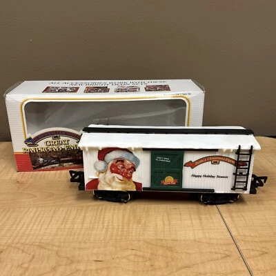 New Bright G Scale Santa Claus Christmas Express Themed Train Box Car 1990 - Image 1 of 4