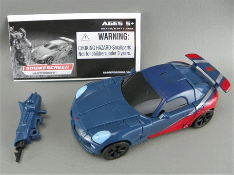 Hasbro 2007 Transformers First Movie Deluxe Class Blue Jazz SMOKESCREEN Complete Cover
