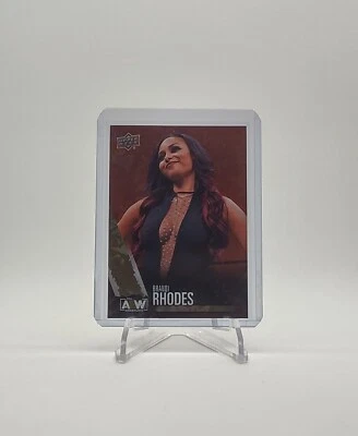 2021 Upper Deck AEW - Brandi Rhodes Red and Gold Pyro Insert Parallel #53  - Image 1 of 2