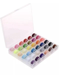 36 Piezas Bobinas e Hilos de Coser con Estuche de Bobinas para Múltiples Máquinas de Coser... - Imagen 1 de 7