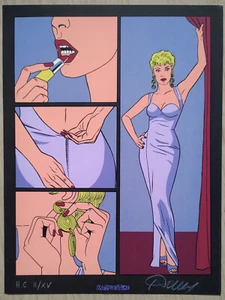 RENAUD - JESSICA BLANDY : TENUE DE SOIREE- Ex-Libris sérigraphié Raspoutine - Picture 1 of 1