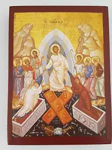 JESUS AUFERSTEHUNG Ostern Ikone Ikona Anastasis Icoon Resurrection Icon icoana - Bild 1 von 4