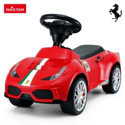 RASTAR - Licensed Ferrari 488 GTE Push Along Foot to Floor Ride-On Car for Kids - image 1 of 4