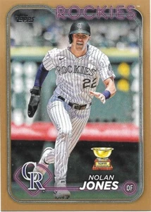 2024 Topps Serie 2 NOLAN JONES GOLD Paralelo #to/2024 -COLORADO ROCKIES- #374 - Imagen 1 de 1