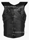 Medieval Leather Armor Vest Cosplay Hatless War Jacket Riveted Fasteners